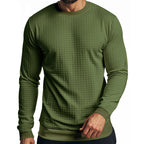 Herren Langarm-Sweatshirt mit strukturiertem Design und elastischem Bund R&B