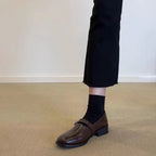 Damen Komfortable Slipper mit dekorativen Riemen und eleganter Schnalle R&B