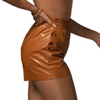 Damen Shorts mit elastischem Bund und schmalem Schnitt R&B