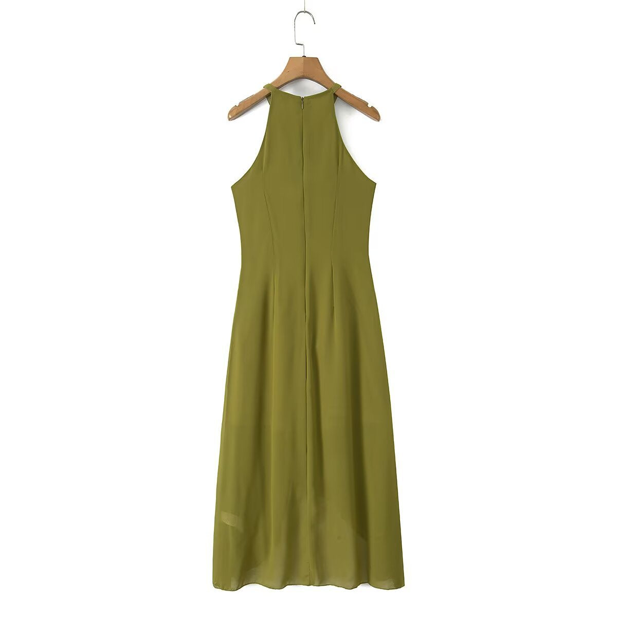 Damen Maxikleid mit schwingenden Volants R&B