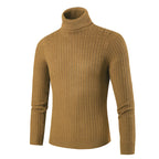 Herren Rollkragenpullover im klassischen Rippmuster R&B