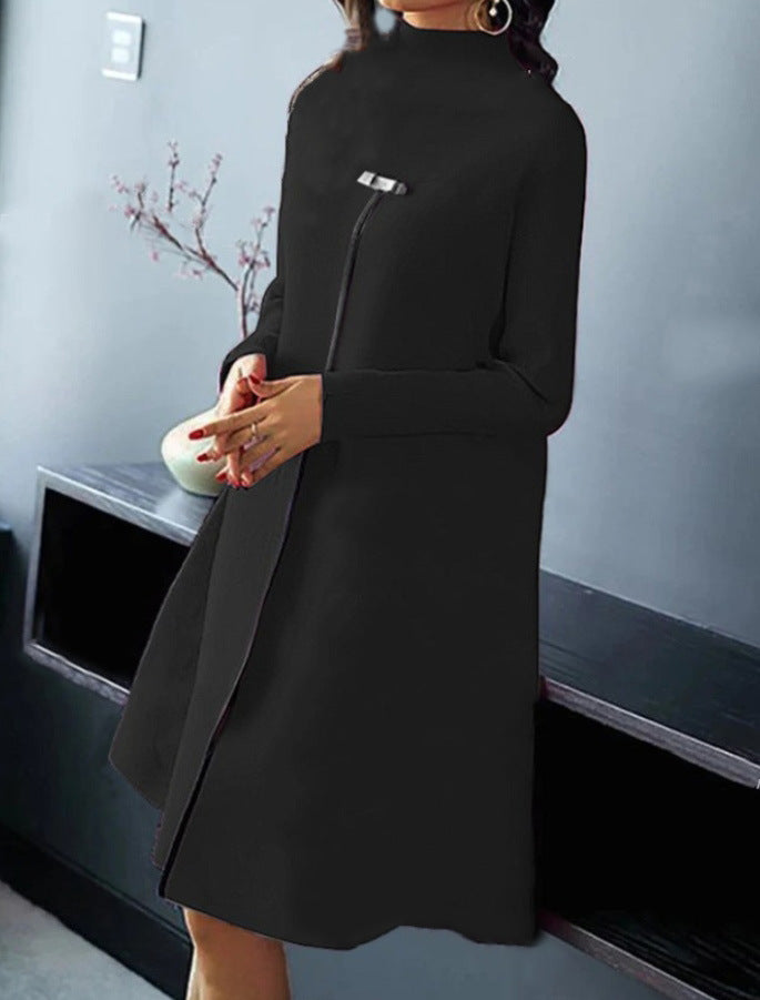 Damen trendiger Midi-Mantel R&B
