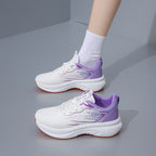Damen Atmungsaktive Freizeitsneaker mit stoßdämpfender Sohle und elastischer Schnürung