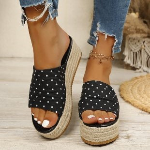Damen Wedge-Sandaletten mit gepolstertem Fußbett R&B