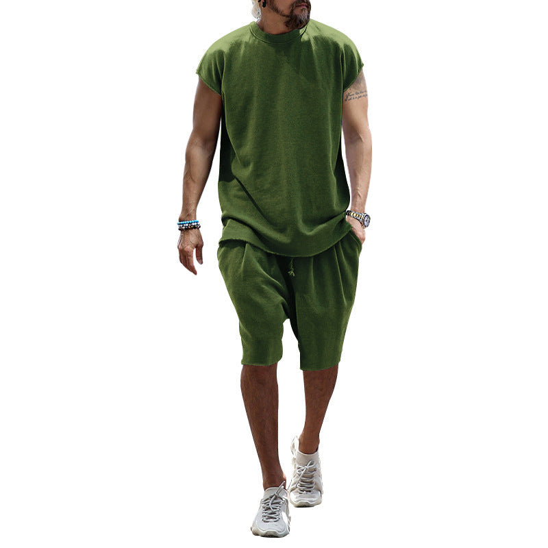 Herren lässiges Freizeit-Set aus hochwertigem Baumwollmix mit Oversize-Schnitt R&B