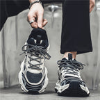 Damen Sportliche Chunky Sneakers mit atmungsaktivem Obermaterial und innovativem Sohlenprofil