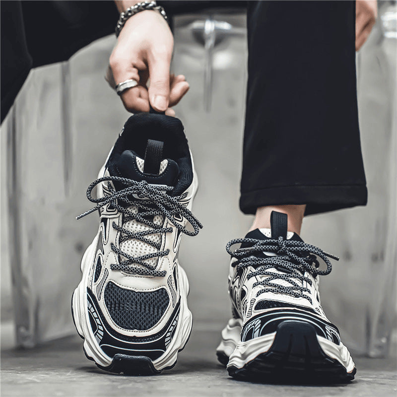 Damen Sportliche Chunky Sneakers mit atmungsaktivem Obermaterial und innovativem Sohlenprofil