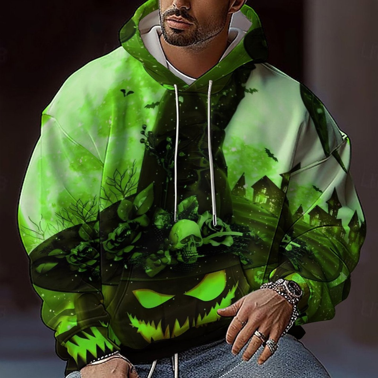 Herren Halloween Hoodie R&B