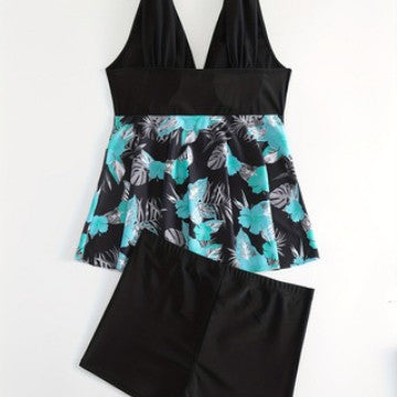 Damen Tankini-Set mit floralem Oberteil und komfortablen Badeshorts R&B