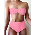Damen Hochgeschnittener Bikini mit stylischem Knotendetail R&B
