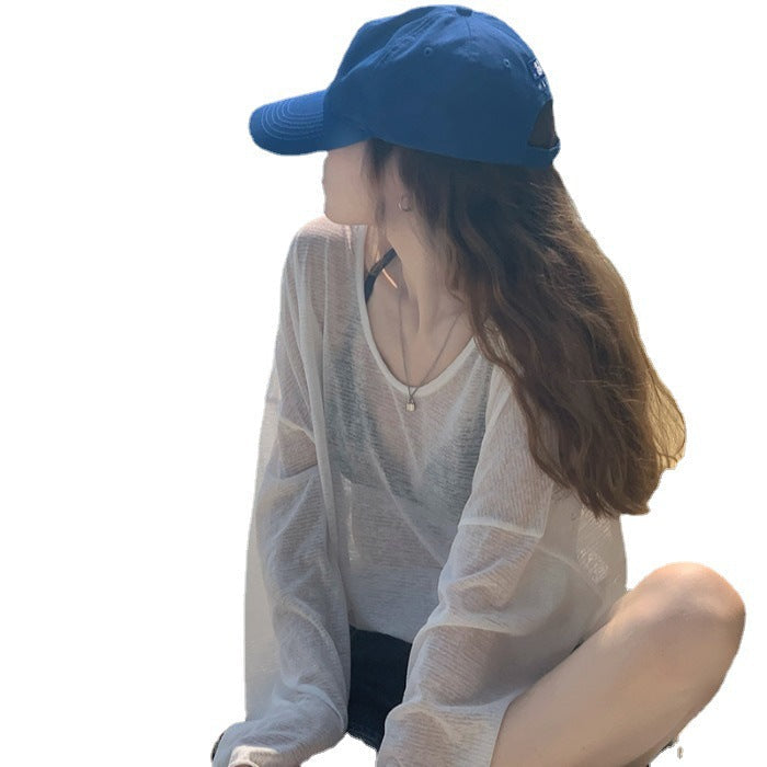 Damen cropped Sweatshirt im modernen Batikdesign mit weiten Ärmeln und Rundhalsausschnitt