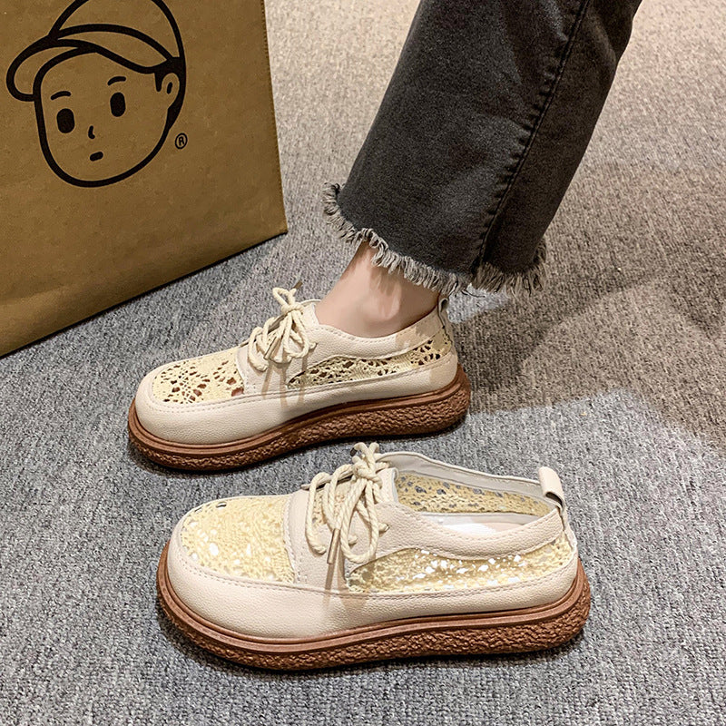 Damen Komfortable Freizeit Sneakers mit atmungsaktiver Oberflächenstruktur
