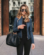 R&B | Damen Bikerjacke mit Urbanem Chic und Zeitlosem Design