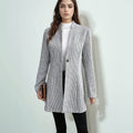Damen eleganter Blazer mit strukturiertem Design R&B