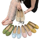Damen Ballerinas mit feiner Schleifenapplikation R&B