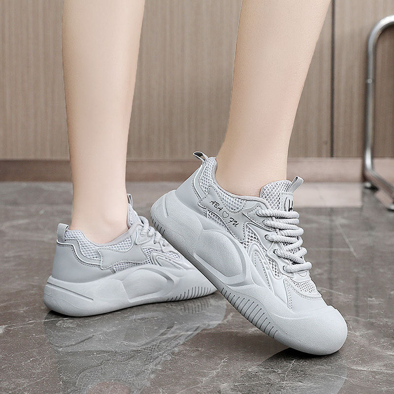 Damen sportliche Sneakers mit atmungsaktiven Mesh-Einsätzen und dämpfendem Sohlenprofil R&B