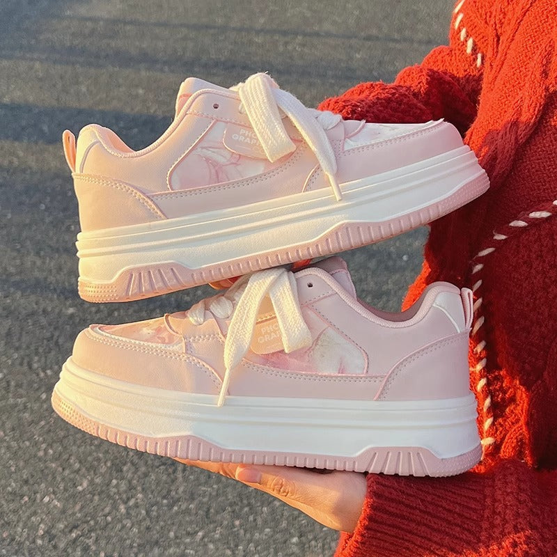 Damen Bequeme Sport Sneakers mit modischem Design und dämpfender Sohle