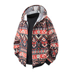 Damen leichte Windbreaker-Jacke mit farbenfrohem Muster und atmungsaktiven Eigenschaften R&B