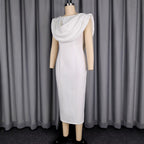 Damen Etuikleid mit eleganter Drapierung