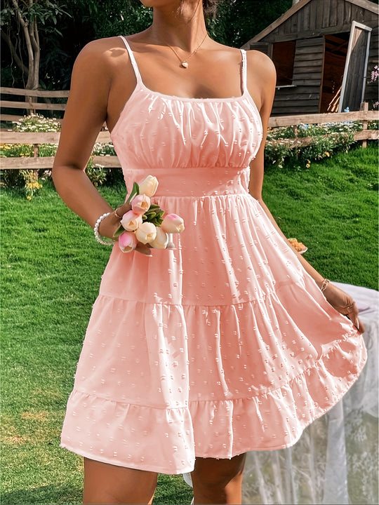 Damen Sommerliches Kleid mit Volantdesign R&B