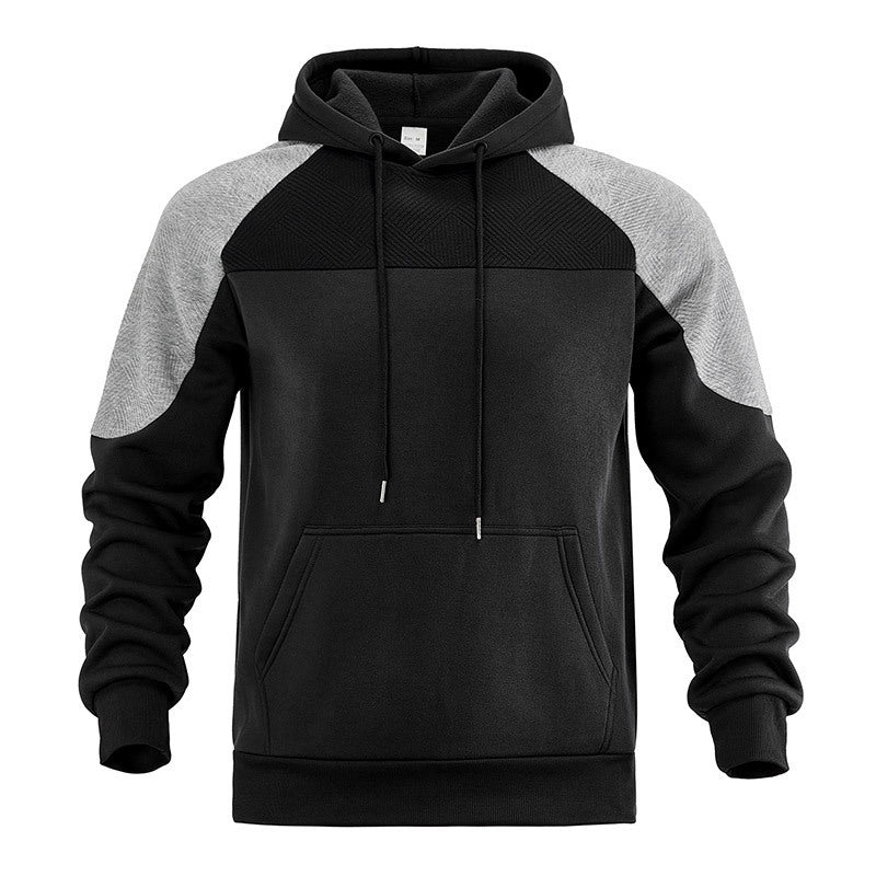 Herren Kapuzensweater mit ergonomischem Schnitt und strukturiertem Obermaterial R&B