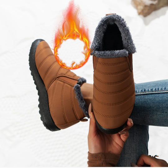Damen Komfortable Winterboots mit kuscheligem Futter und rutschfester Sohle R&B
