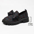 Damen Komfortable Slip-On Loafers mit dekorativer Schleifenapplikation und robustem Profil