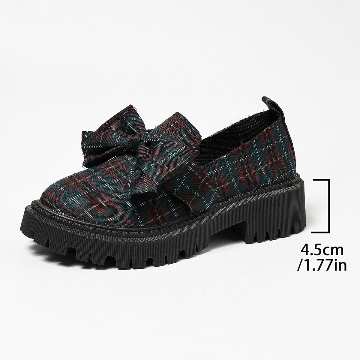 Damen Komfortable Slip-On Loafers mit dekorativer Schleifenapplikation und robustem Profil