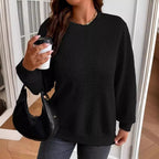 Damen lässiger Sweatshirt mit strukturiertem Design R&B