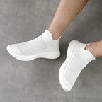 Damen bequeme und atmungsaktive Slip-On Sneakers mit flexiblem Sohlenprofil R&B