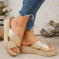 Damen Trendige Komfort-Sandalen mit geflochtenen Riemen R&B
