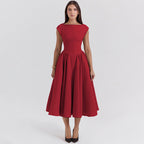 Damen Cocktailkleid mit schickem A-Linien-Schnitt und eleganter Taillierung R&B
