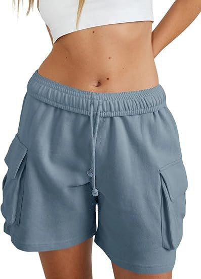 Damen lässige Freizeithose mit komfortablem Gummibund und praktischen Seitentaschen R&B