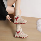 Damen Warmgefütterte High-Top Sneakers mit strapazierfähigem Obermaterial R&B
