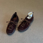 Damen Sportliche Sneaker mit samtiger Wildlederoberfläche und rutschfester Sohle R&B