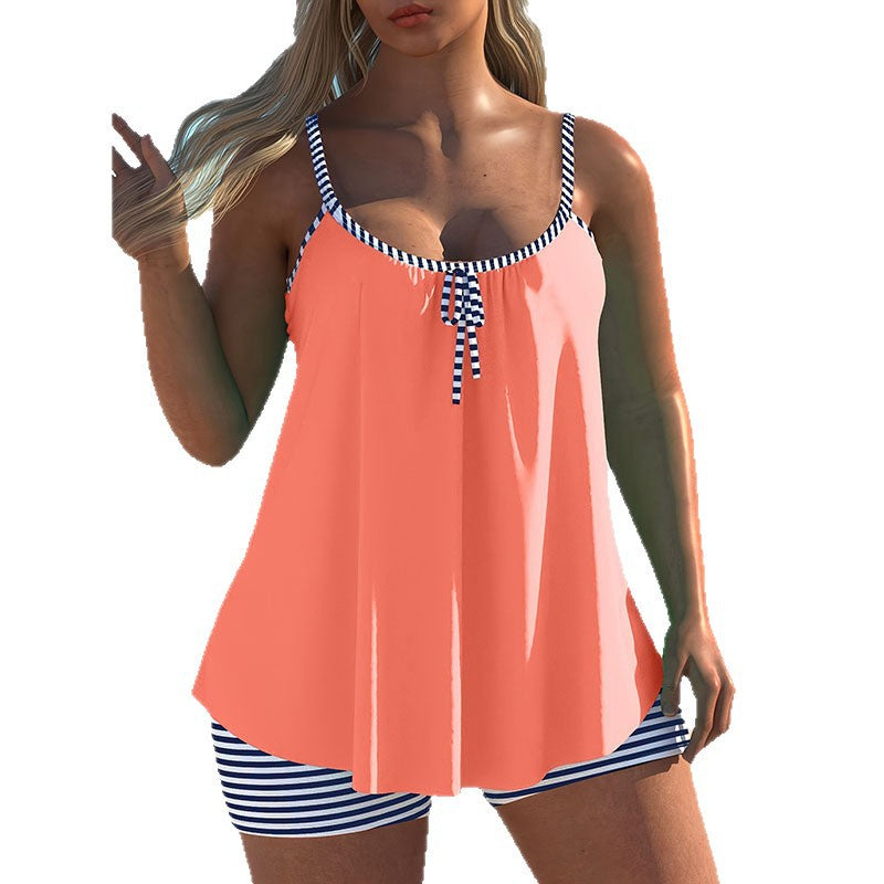 Damen Tankini mit lässigem Schnitt und hochwertigem Rüschendetail R&B