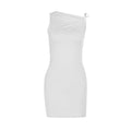 Damen figurbetontes One-Shoulder-Kleid R&B