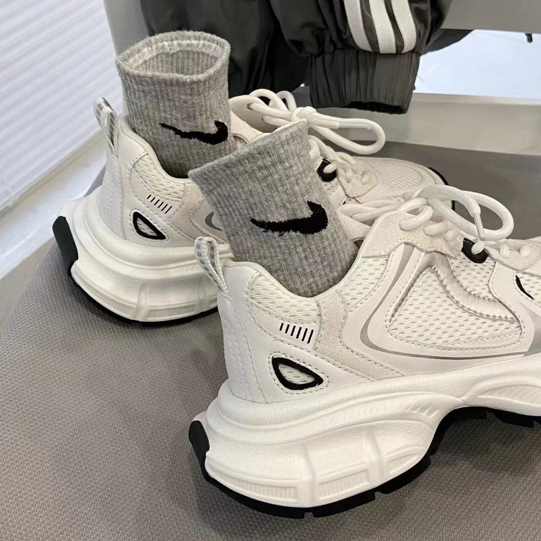 Damen Sportliche Chunky Sneakers mit atmungsaktiven Mesh-Einsätzen und robustem Sohlenprofil R&B