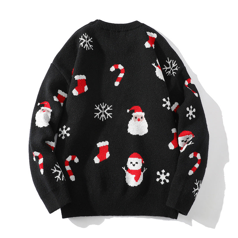 Damen festlicher Weihnachtspullover mit strukturiertem Muster