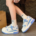 Damen Trendige Chunky Sneakers mit dämpfender Sohle und modischen Akzenten R&B