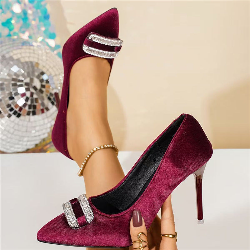 Damen eleganter und funkelnder Stiletto-Pumps R&B