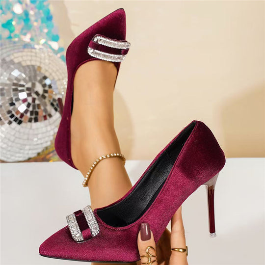 Damen eleganter und funkelnder Stiletto-Pumps R&B