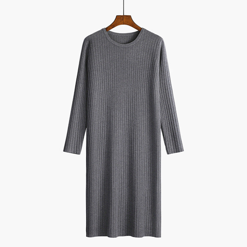 Damen Strickkleid mit feiner Rippenstruktur R&B