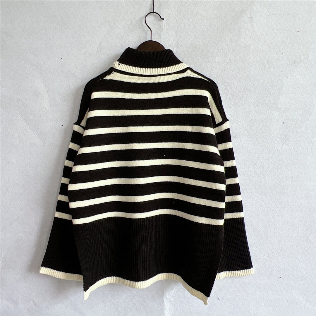 R&B | Gestreifter Strickpullover für Herbst & Winter