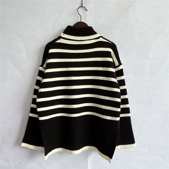 R&B | Gestreifter Strickpullover für Herbst & Winter