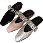 Damen elegante Slipper mit dekorativem Schmuckdetail R&B