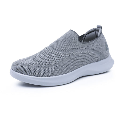 Damen Slip-On Sneakers mit atmungsaktivem Strick-Obermaterial R&B