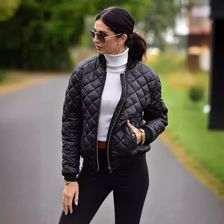 Damen Urbaner Steppjacke mit Weichem Kunstfellkragen R&B