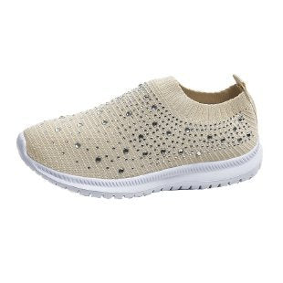 Damen Sneaker mit funkelnden Strassdetails und atmungsaktivem Obermaterial R&B