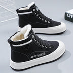 Damen gefütterte High-Top Sneakers mit strapazierfähigem Obermaterial und rutschfester Sohle R&B